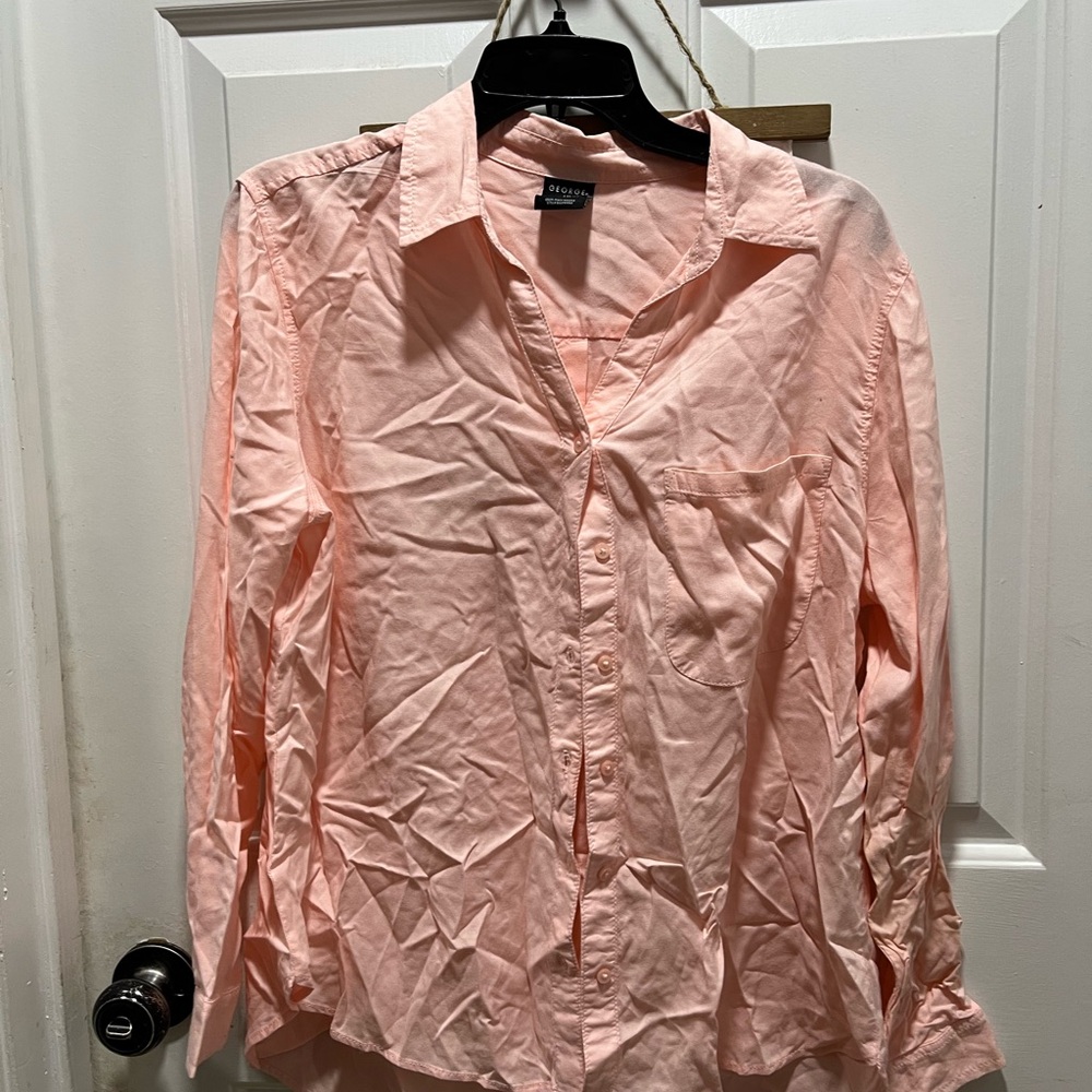 Old Navy Pink Button-Up Shirt